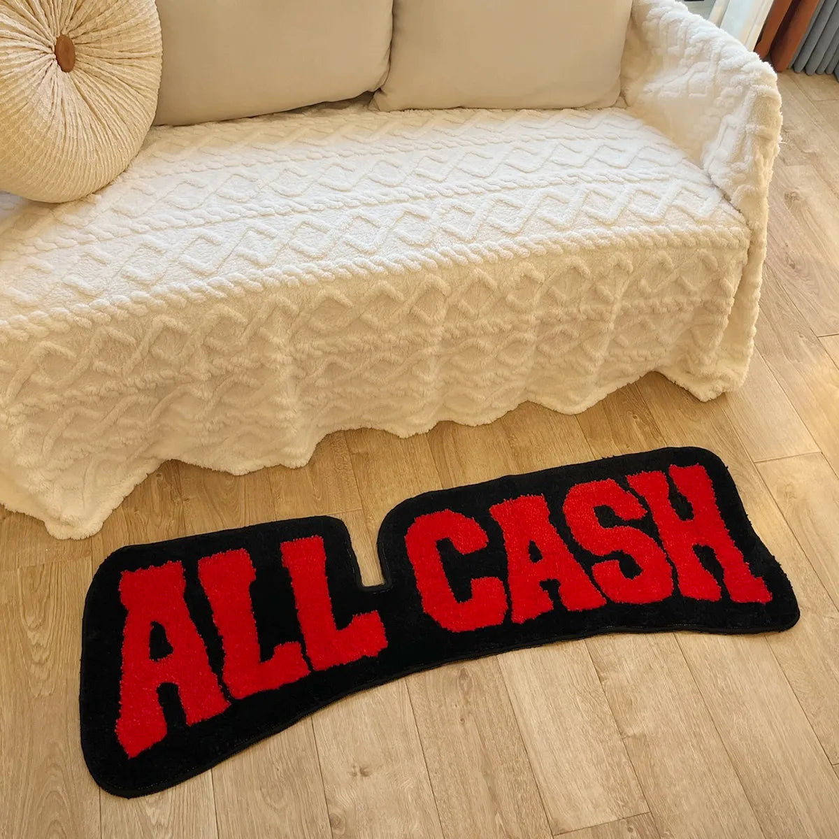"ALL CASH" Rug