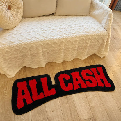 "ALL CASH" Rug